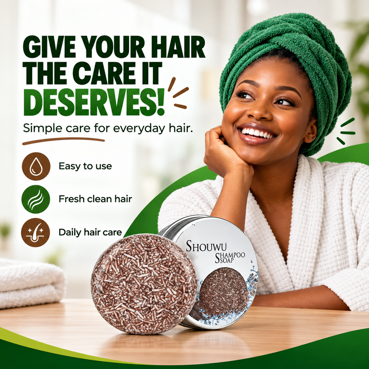 Hair shampoo soap
