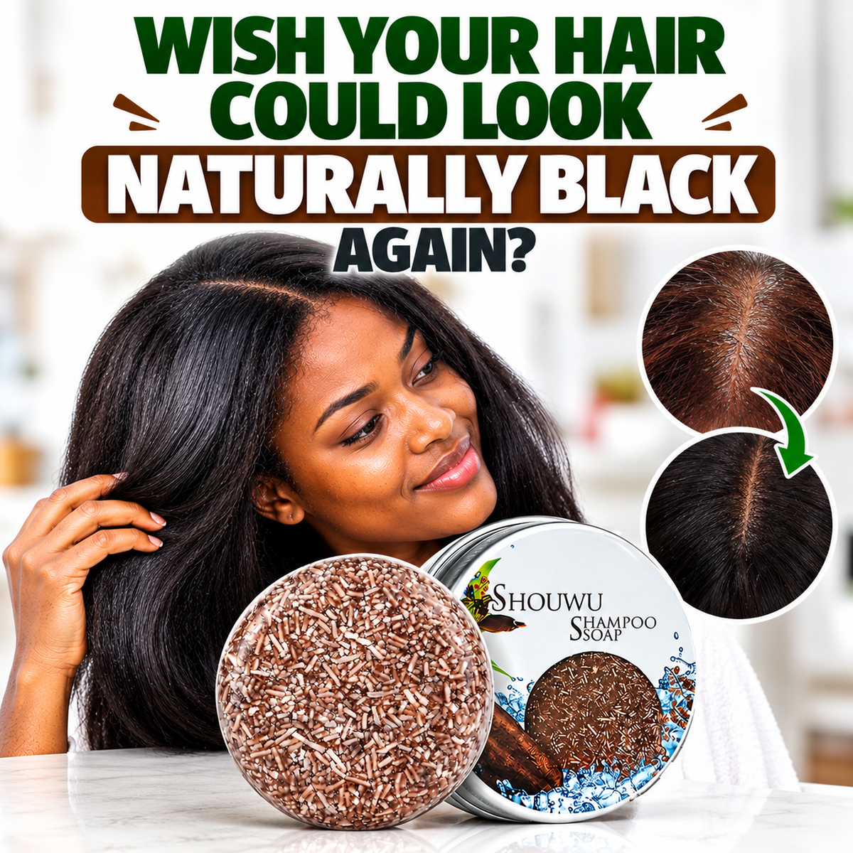 Hair shampoo soap
